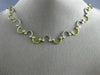 ESTATE 1.70CT DIAMOND 14K WHITE & YELLOW GOLD CLASSIC BEZEL WAVY NECKLACE 3283