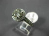 ESTATE LARGE 1.98CT DIAMOND 18KT WHITE GOLD 3D CLASSIC FILIGREE ENGAGEMENT RING