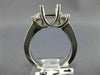 14KT WHITE GOLD SEMI MOUNT ENGAGEMENT RING. 3D LUCIDA PAST PRESENT FUTURE DESIGN