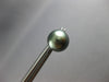 ESTATE LARGE AAA TAHITIAN PEARL 14KT WHITE GOLD 3D CLASSIC 9.5MM STUD EARRINGS