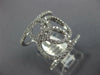 ESTATE LARGE .84CT DIAMOND 18KT WHITE GOLD CIRCLE OF LIFE INTERTWINING FUN RING