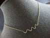ESTATE .25CT DIAMOND 14K YELLOW GOLD 3D ROUND CLASSIC MULTI WAVE NECKLACE #28224