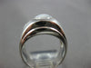 WIDE 2.16CT DIAMOND & AAA STAR SAPPHIRE 14KT WHITE GOLD 3 STONE MENS RING #28295