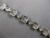 EXTRA LARGE 8.08CT DIAMOND 18KT WHITE GOLD 3D ROUND BAGUETTE & MARQUISE BRACELET