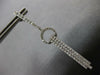 LONG 1.25CT DIAMOND 18KT WHITE GOLD MULTI BAR CHANDELIER HANGING EARRINGS #27662