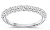 .75CT DIAMOND 14K WHITE GOLD CLASSIC ROUND 11 STONE SHARE PRONG ANNIVERSARY RING