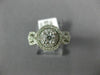 ESTATE LARGE 1.0CT 14K WHITE GOLD DOUBLE HALO SOLITAIRE INFINITY ENGAGEMENT RING