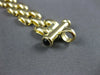 ESTATE EXTRA LONG AAA ONYX 14KT YELLOW GOLD 3D PANTHER TOGGLE BRACELET #27166