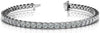 ESTATE LARGE 9.0CT DIAMOND 14KT WHITE GOLD 3D CLASSIC 4 PRONG TENNIS BRACELET
