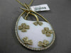 ANTIQUE LARGE 24CT DIAMOND & AGATE 18KT YELLOW GOLD FLORAL FLOATING DROP PENDANT