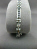 ESTATE 1.71CT DIAMOND 14KT WHITE GOLD CHANNEL LINK TENNIS BRACELET G VS #1474