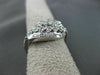ANTIQUE WIDE .64CT ROUND OLD MINE DIAMOND 14KT WHITE GOLD OPEN FANCY RING #19541