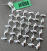 ESTATE EXTRA LARGE .96CT DIAMOND 18KT WHITE GOLD 3D CRISS CROSS SQUARE PENDANT