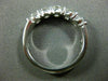 WIDE 1.25CT ROUND DIAMOND 14KT WHITE GOLD 3D 5 STONE WEDDING ANNIVERSARY RING