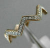 ESTATE .26CT DIAMOND 14KT WHITE & ROSE GOLD 3D ZIG ZAG DIAMOND ETERNITY FUN RING