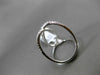 ESTATE MASSIVE .71CT DIAMOND 18KT WHITE GOLD 3D OVAL INFINITY HOOP LOVE FUN RING