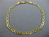 ESTATE 14KT YELLOW GOLD 3D CLASSIC GUCCI DESIGN FLAT FUN BRACELET