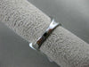 ESTATE WIDE .36CT DIAMOND 18KT WHITE GOLD OPEN DOUBLE INFINITY HOOP X LOVE RING