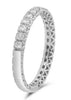 .40CT DIAMOND 14K WHITE GOLD 3D ROUND MULTI HEART SEMI ETERNITY ANNIVERSARY RING