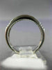 ESTATE WIDE .25CT DIAMOND 14KT WHITE GOLD 7 STONE WEDDING ANNIVERSARY RING #1198
