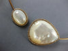 LARGE 1.10CT DIAMOND & AAA MOTHER OF PEARL 14KT ROSE GOLD HALO CHOKER NECKLACE