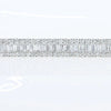 5.98CT DIAMOND 18KT WHITE GOLD 3D ROUND & BAGUETTE 3 ROW CHANNEL TENNIS BRACELET