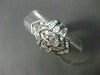 LARGE 4.26CT DIAMOND MARQUISE & ROUND PLATINUM ENGAGEMENT WEDDING INSERT RING