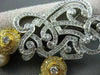 ANTIQUE LARGE 2.90CT DIAMOND 18KT W&Y GOLD GOLDEN SOUTH SEA PEARL PIN & PENDANT