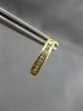 ESTATE .28CT ROUND DIAMOND 14K YELLOW GOLD 7 STONE CHANNEL HUGGIE EARRINGS 22502