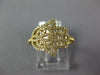 ESTATE .30CT DIAMOND 18KT YELLOW GOLD 3D CLASSIC HAMSA CHAMSA LUCKY RING