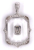 EXTRA LARGE 13.62CT DIAMOND & BLACK ENAMEL & CRYSTAL 18KT WHITE GOLD FUN PENDANT