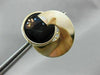 ESTATE LARGE 14KT YELLOW GOLD SWIRL AAA BLACK ONYX CLIP ON EARRINGS #22548