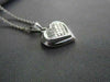ESTATE .73CT DIAMOND 14KT WHITE GOLD 3D INVISIBLE HEART LOVE PENDANT #10862