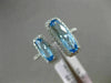 ESTATE LARGE 2.34CT DIAMOND & AAA BLUE TOPAZ 14K WHITE GOLD DOUBLE HALO FUN RING
