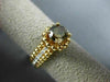 ESTATE 1.43CT CHOCOLATE FANCY DIAMOND 18KT ROSE GOLD 3D 4 PRONG ENGAGEMENT RING