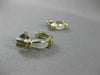 ESTATE LONG .70CT DIAMOND BAGUETTE 14KT 2 TONE GOLD UMBRELLA EARRINGS CUTE! 6162