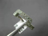 ESTATE .75CT DIAMOND 14K WHITE GOLD SQUARE ANNIVERSARY WEDDING INSERT RING 21751