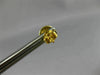 ESTATE .38CT BLUE DIAMOND 18KT YELLOW GOLD 3D CLASSIC ROUND BEZEL STUD EARRINGS