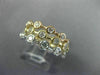 ESTATE 1.44CT DIAMOND 14KT TRI COLOR GOLD ETOILE BEZEL ETERNITY ANNIVERSARY RING