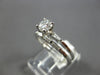 .65CT DIAMOND 14KT WHITE GOLD 3D ROUND & BAGUETTE ENGAGEMENT WEDDING RING SET