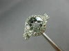 ESTATE 2.93CT AAA WHITE TOPAZ 14KT WHITE GOLD 3D INFINITY LOVE ENGAGEMENT RING