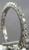 1CT DIAMOND 14KT WHITE GOLD 3D ROUND SHARED PRONG 2MM ETERNITY ANNIVERSARY RING