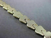 ESTATE WIDE 14KT YELLOW GOLD MATTE & SHINY TOOTH FAIRY BRACELET 6mm #23314