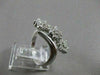 ESTATE .85CTW DIAMOND 3 CLUSTER STAR 14KT WHITE GOLD COCKTAIL RING F/G VS #17147