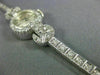 ANTIQUE CROTON .72CT OLD MINE DIAMOND 14KT WHITE GOLD 3D ART DECO WATCH #2208