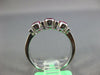 1.20CT DIAMOND & AAA RUBY 18KT WHITE GOLD OVAL & ROUND WEDDING ANNIVERSARY RING