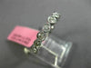 ESTATE .57CT ROUND DIAMOND 18KT WHITE GOLD SEMI ETERNITY BEZEL ANNIVERSARY RING