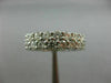 WIDE 4.4CT ROUND DIAMOND 14K WHITE GOLD DOUBLE ETERNITY WEDDING ANNIVERSARY RING