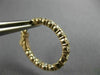 ESTATE 2.40CT DIAMOND 14KT ROSE GOLD ROUND INSIDE OUT CLASSIC OVAL HOOP EARRINGS