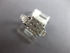 .93CT DIAMOND 18KT WHITE GOLD 3D PRINCESS & BAGUETTE INVISIBLE ENGAGEMENT RING